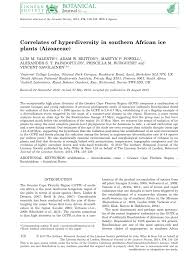Each of the rooms is. Pdf Correlates Of Hyperdiversity In Southern African Ice Plants Aizoaceae
