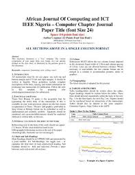 Fast delivery and unlimited revision till you get satisfied. To Download Pdf Paper Submission Template Ieee Afr J Comp