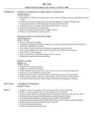 School Clerk Resume Samples Velvet Jobs