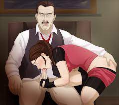 ass grab brian irons claire redfield deareditor fellatio female  human licking lips male oral pleasuring the enemy resident evil straight  tagme 
