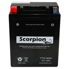 Ytx14ah Bs Scorpion 12v 210 Cca Agm Atv Motorcycle Battery