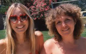 My mother, Iris Palmer, and my neice Barbara Jean Palmer at Salter's Beach  in early 60's