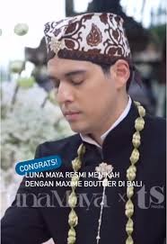Pernikahan Luna Maya dan Maxime Bouttier Resmi Hari Ini