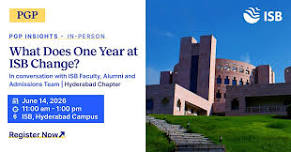 PGP Insights: Meet ISB faculty, alumni and the Admissions Team