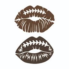 Football Lips Cuttable Design