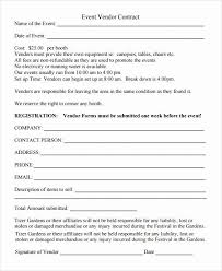 New Vendor Information Form Template Lovely Event Vendor Registration Form Template Templates In 2020 Vendor Events Registration Form Sample Registration Form