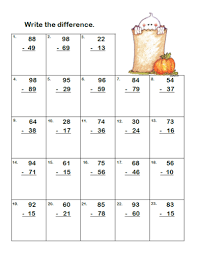 Addition And Subtraction Regrouping Worksheets Grades 2 3 Ccss Halloween Theme By Mcco Regrouping Subtraction Addition And Subtraction Teaching Math Elementary
