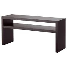 One important distinguisher is that a console table normally sits up against the wall. Lack Console Table Black Brown Ikea