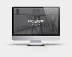 Mock Ups Imac Imac Mockup Free Modern Logo