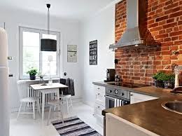 25 Exposed Brick Wall Designs Defining One Of Latest Trends In Modern Kitchens Cuisine Mur De Briques Cuisine Brique Et Cuisine Elegante