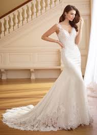 Martin Thornburg Frances Fit And Flare Wedding Dress Fitted Wedding Dress Wedding Dresses Unique