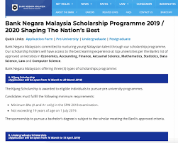Tun dr mahathir mohamad warned bank negara malaysia today that it could be found guilty of trying to conceal 1malaysia development bhd's (1mdb) lies. Spm Leavers Biasiswa Bank Negara Malaysia Untuk Lepasan Spm