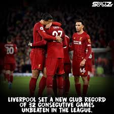 New Club Record Liverpool Longest Ever Unbeaten Run In The Top Flight 32 Games Liverpool Club Football