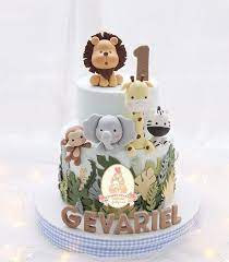 Cforcupcakes By Clara Sto Instagram Safari Cake Biasanya Kalo Safari Jungle Wrnanya Lebih Ke Wr Safari Birthday Cakes Animal Birthday Cakes Safari Cakes
