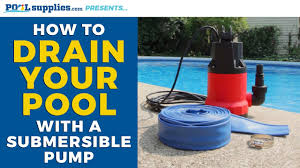 Or you can get a submersible pump and drain your. How To Drain Your Pool With A Submersible Pump Youtube