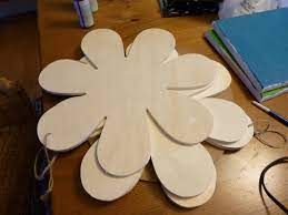 Maybe you would like to learn more about one of these? Painted Wood Flowers With Button Centers The Happy Housie