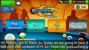You can generate unlimited coins and cash by using this hack tool. New 8 Ball Pool Hack V3 11 Mega Hack Mod Apk No Root 8 Ball Pool Hack Android Ios No Root 2017 Youtube