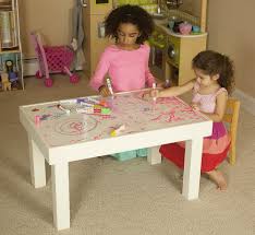 Dry Erase Kids Craft Table Reversible Table Top Children S Table By Blissopia On Etsy Kids Craft Tables Craft Table Childrens Table