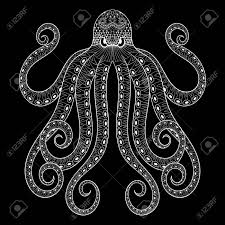 Octopus christmas coloring page adult color holidays beach $1.69 loading in stock. Vector Zentangle Octopus Print For Adult Coloring Page Hand Drawn Artistically Ethnic Ornamental Patterned Illustration Sea Animal Isolated Sketch For Tattoo Posters T Shirt Design Royalty Free Cliparts Vectors And Stock Illustration Image