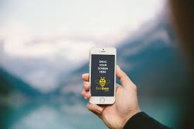 Mockuphone is a free tool that helps you wrap app screenshots in different mobile devices. Apple Iphone 5 In Nature Mobile Phone Psd Mockup For Free Firmbee