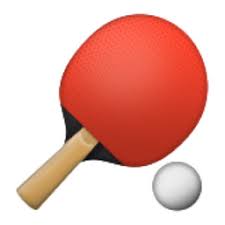 The Table Tennis Paddle And Ball Emoji On Iemoji Com Table Tennis Emoji Ping Pong Paddles