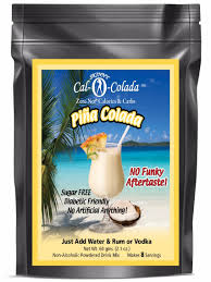 Skinny Cal 0 Colada Zero Calorie All Natural Pina Colada Cocktail Mix Powder