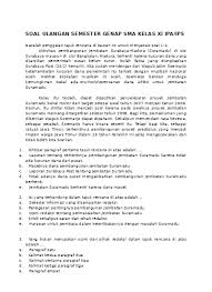Soal pjok kelas 5 sem genap 2015 2016. Soal Ulangan Semester Genap Sma Kelas Xi