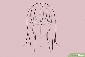 I put my hair parting in the middle, you can put it on the. How To Draw Anime Hair 14 Steps With Pictures Wikihow