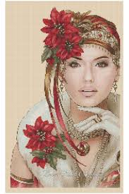 This could include but is not limited to: Art Deco Lady 176a Christmas Counted Cross Stitch Chart Cross Stitch Boutique