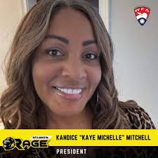 K. Pritchett Mitchell, CMAA على X: "IT'S OFFICIAL: I look forward to  joining an amazing group of leaders and athletes in women's football.  #AtlantaRage #BigRage #MovingTheNeedle #OurBall #WeAreComing #ATL 💛🖤@espn  @WFAfootball @ProFootballHOF @