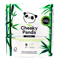 Choose the next generation of bath tissue that is healthy for the earth. The Cheeky Panda Bamboo Toilet Tissue 3 Ply 9 Rolls Tesco Groceries