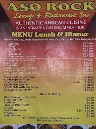 Aso rock is a restaurant that serves african on 13824 farmers blvd in jamaica, ny. Aso Rock In New York City Restaurant Menu And Reviews