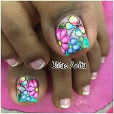 Pintados De Unas Para Pies De Flores Nail Art