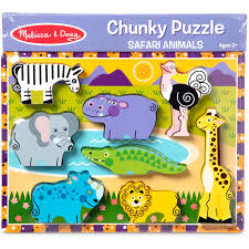 Shop 63 top melissa & doug puzzles and earn cash back from retailers such as macy's and saks off 5th all in one place. Melissa And Doug Safari Chunky Puzzle Melissa And Doug Jordan Amman Buy Review