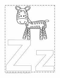 Trace and color the letter z coloring page. The Letter Z Coloring Page Worksheets