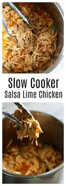 Slow Cooker Salsa Lime Chicken From Frozen 365 Days Of Slow Cooking And Pressure Cooking Recipe Slow Cooker Salsa Breakfast Burritos Frozen Paleo Slow Cooker
