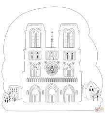 Coloriage - Notre Dame | Coloriages à imprimer gratuits