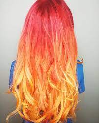 Play With Fire Salmon Hair Bright Hair Colors Peekaboo Hair