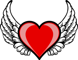 Heart Wing Amor Cupid Love Herz Mit Flugeln Tattoo Zeichnungen Von Herzen Clipart