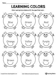 Learning Basic Colors Teaching Colors Color Worksheets For Preschool Learning Colors