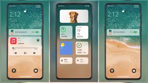 Ios 14 Miui Theme For Miui 12 With Cards On Lock Screen Theme Cards Lockscreen