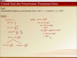 Maybe you would like to learn more about one of these? Contoh Soal Dan Penyelesaian Persamaan Sinus 3 Youtube