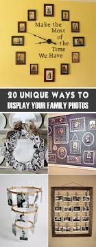 They will also make great accents to decorate your walls and rooms. 20 Unique Ways To Display Your Family Photos Decorating With Pictures Photo Wall Display Photo Decor