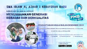 Penerimaan Murid Baru Tahun Pelajaran 2020 2021 Sma Islam Al Azhar 1 Sma Islam Al Azhar 1