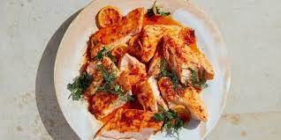 Slow Roasted Salmon With Harissa Recipe Salmon Recipes Roasted Salmon Recipes Harissa Recipes