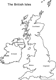 Research in progressoval map of england and wales with each of the countries indicated. Outline Map British Isles Enchantedlearning Com