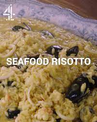 Salmon recipes are packed with healthy omega 3 and other essential nutrients, try jamie oliver's favourite ways of serving this delicious, versatile fish. Jamie Oliver Seafood Risotto Friday Night Feast Channel 4 Facebook