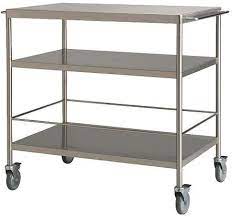 Ikea® islands & carts come in a variety of designs. Ikea Flytta Stainless Steel Clearing Trolley 98x57 Cm Amazon De Home Kitchen