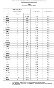 This city had 282 entries in the past 12 months by 34 different contributors. Jadual Waktu Imsak Dan Berbuka Puasa Tahun 1438h 2017m Negeri Johor Mia Liana