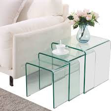 Get the best deals on glass living room coffee tables. Suncoo Glass Coffee Table Set Of 3 End Side Table Living Room Table Sets Clear Find Out More About The Great Living Table Living Room Table Sets Coffee Table
